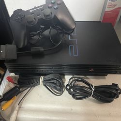 PlayStation 2 Fat With 38 games On Harddrive  PS2 SEE PICS 