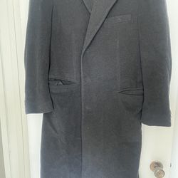 Black London Fog Overcoat