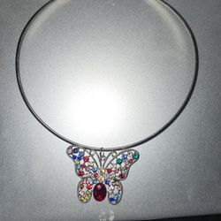 Colorful Butterfly Choker 