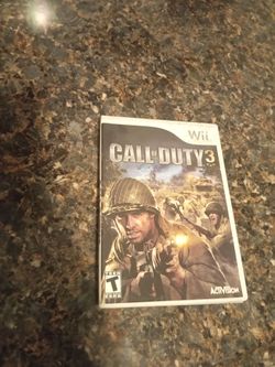 Call of duty 3 game Nintendo wii