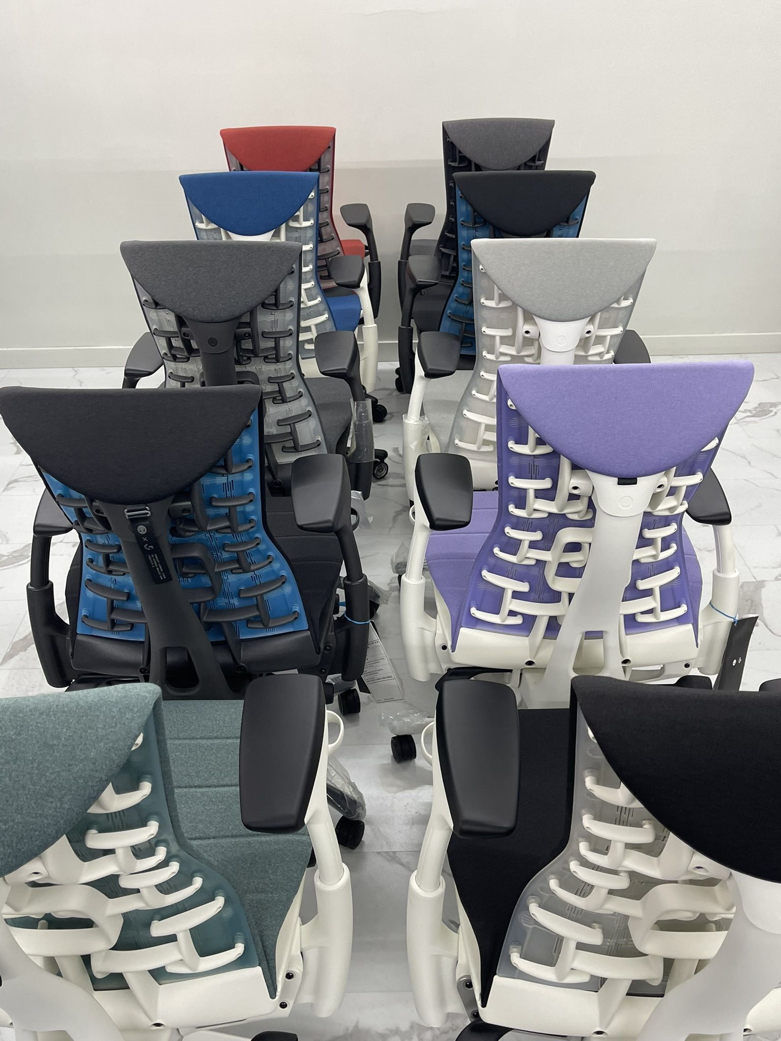 🔥BRAND NEW HERMAN MILLER EMBODY OFFICE CHAIRS🔥 GAMING EMBODY! CYAN/BLACK, AMETHYST/WHITE, GALAXY/WHITE 🔥