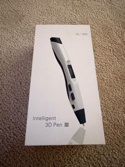 3d pen, book and filler material