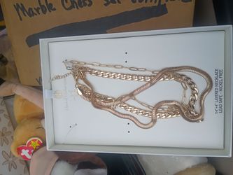 House of Harlow 1960 Gold Layered Necklace Set