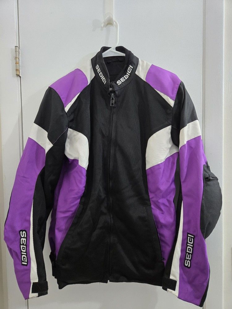 Sedici #16 Motorcycle Womens Large Federico Armored Padded Mesh