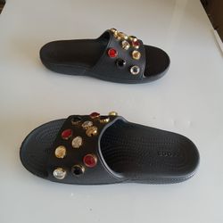Classic Crocs multi gem slide unisex Men's 6 Women's 8