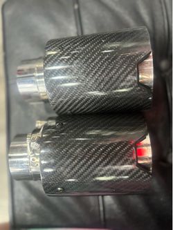 Muffler tips carbon fiber