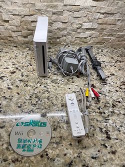 Nintendo Wii Console and 1 Game