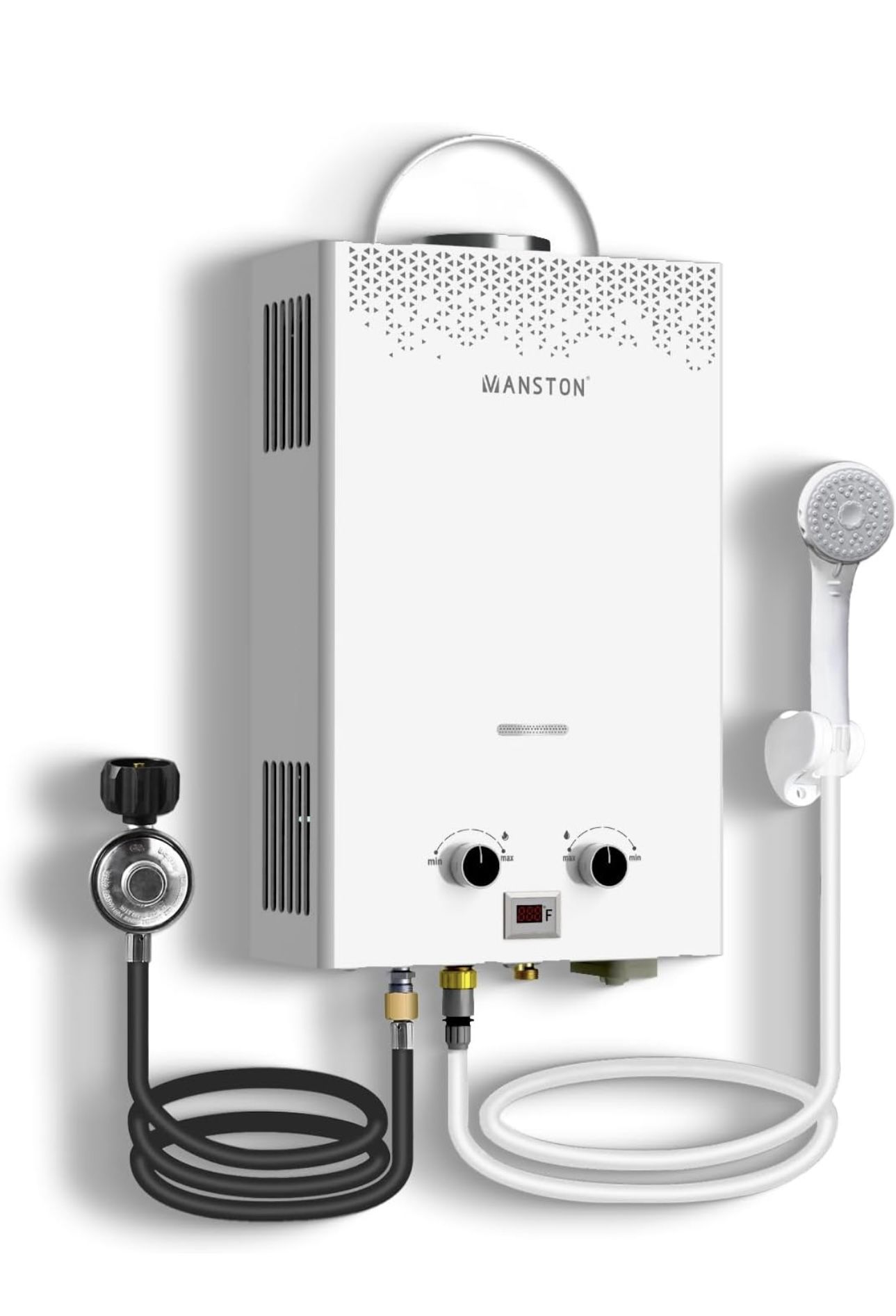 Tankless Water Heater, VANSTON Propane Water Heater Outdoor, 2.11GPM Portable Water Heaters, Instant Hot Water Heaters, Overheat Protection, Easy Inst