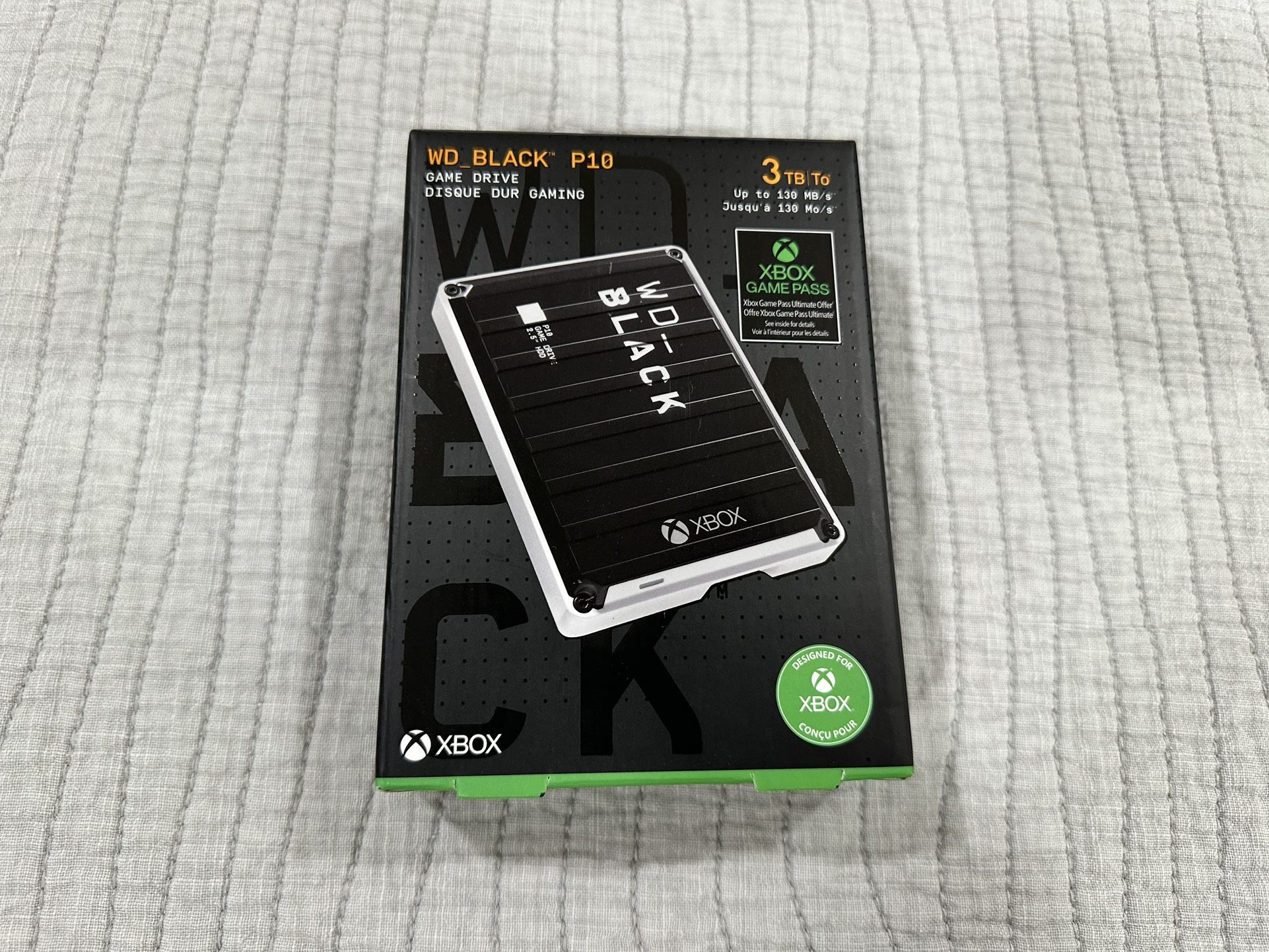 WD BLACK P10 For Xbox 3TB External USB Portable Game Drives