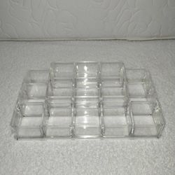 Clear Acrylic Cosmetic Organizer Case – Excellent Condition