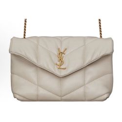 SAINT LAURENT YSL LouLou Puffer Gold Logo(25)11