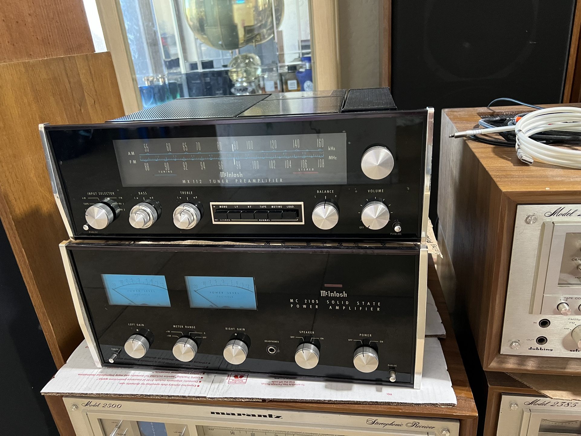 Mcintosh MC 2105 And MX 112