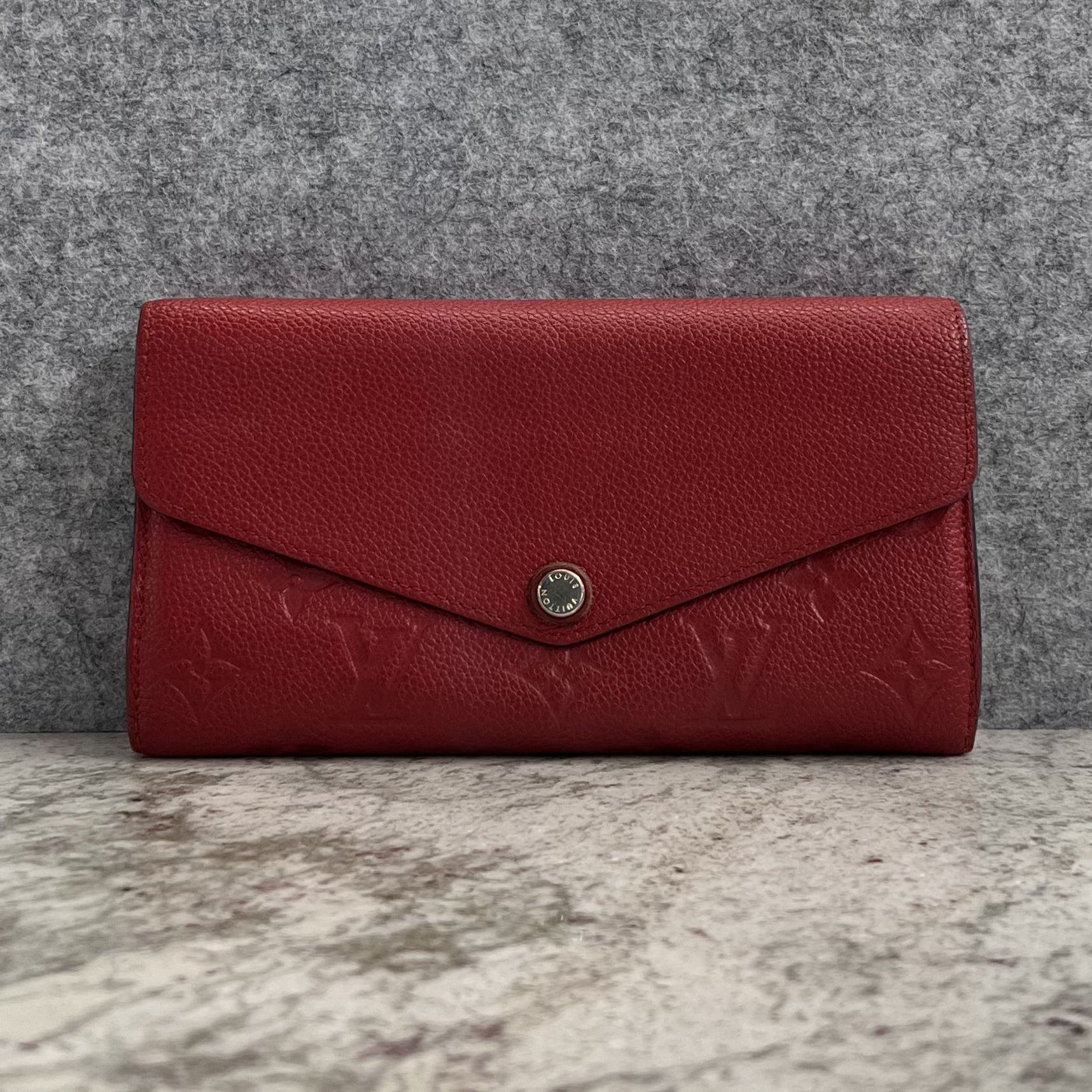 LOUIS VUITTON MONOGRAM EMPREINTE SARAH WALLET