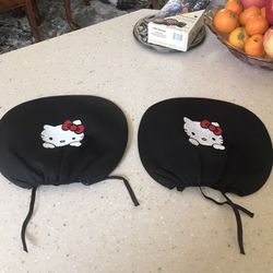 Hello Kitty Car Headrest Covers
