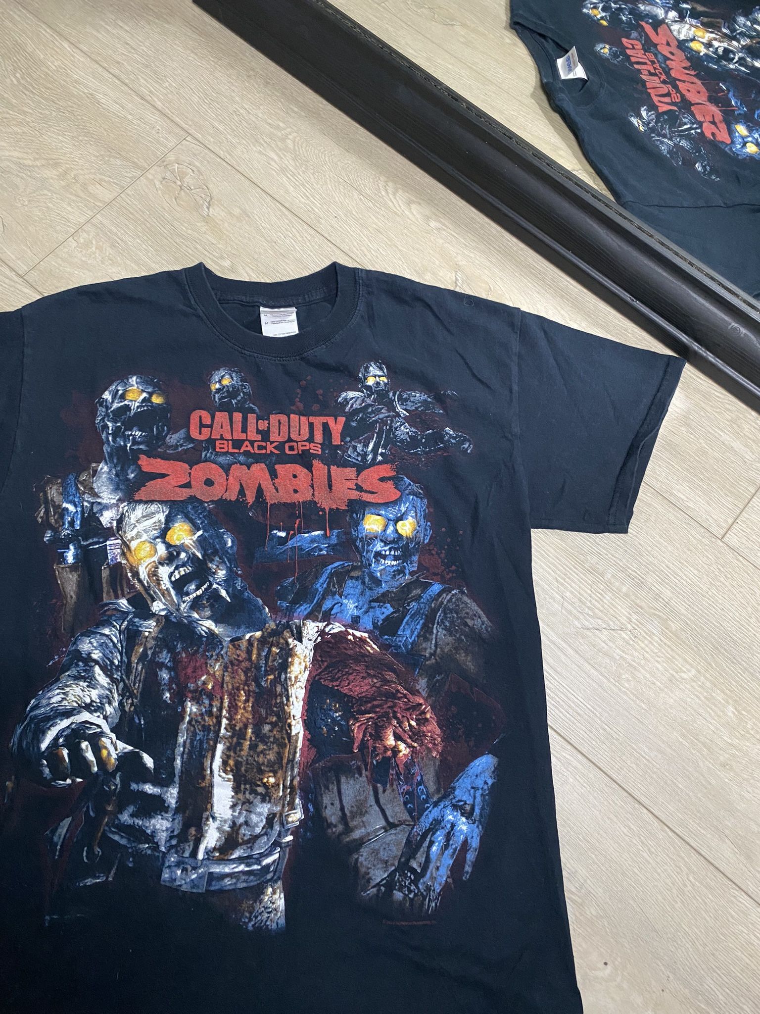 Rare Vintage / Y2K Black Ops Call Of Duty Zombies All Over Print Shirt