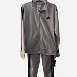 Adidas Two-Piece Track Suit Set, size 14 youth