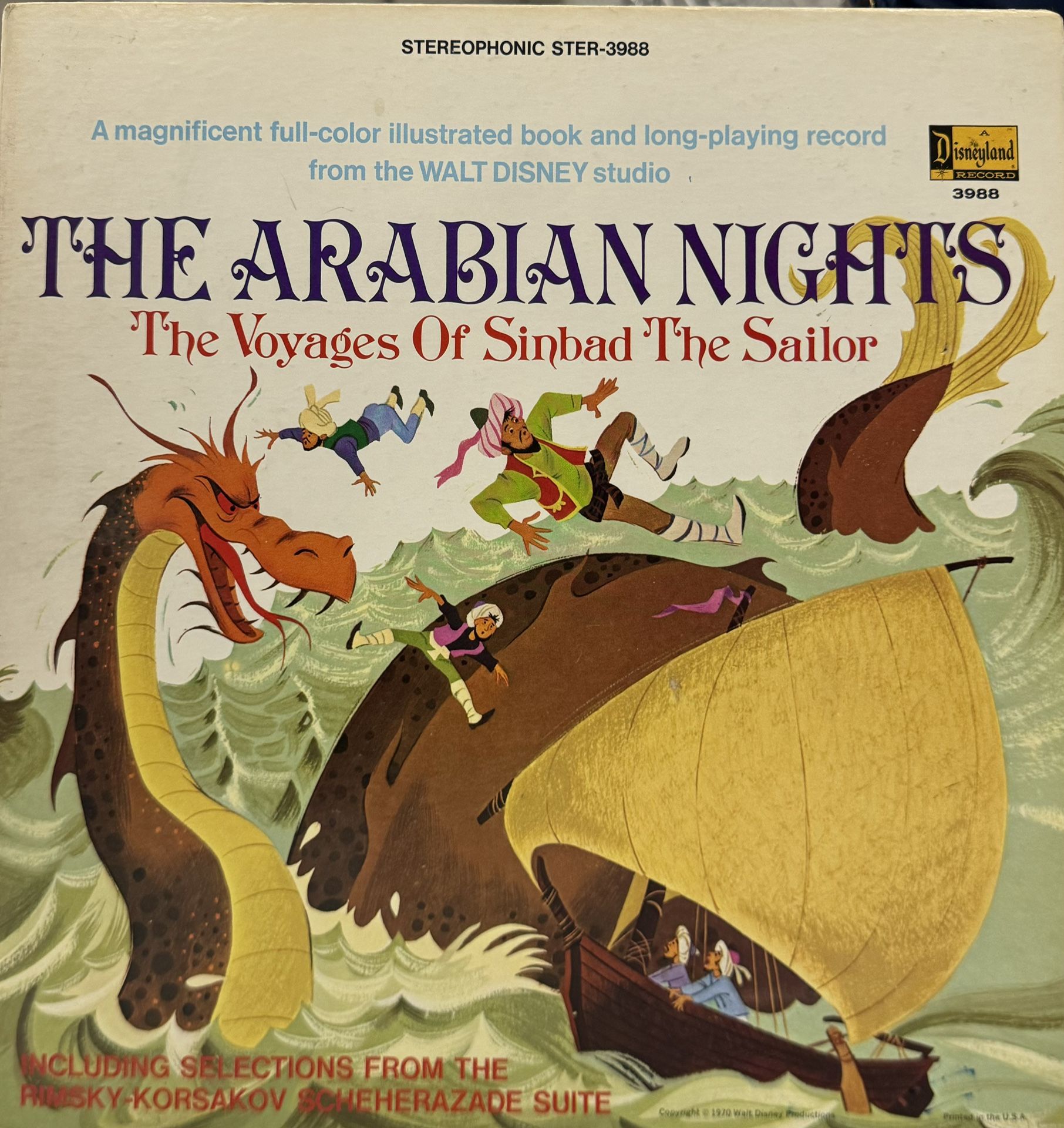 The Arabian Nights – The Voyages of Sinbad the Sailor LP (Vintage, Excellent Condition)