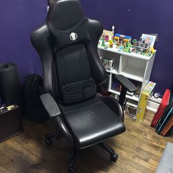 High Back Memory Foam Gaming Chair Leather Up To 350 LBS