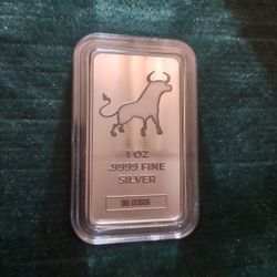 1 Oz Silver Bar .9999+ Fine #011505