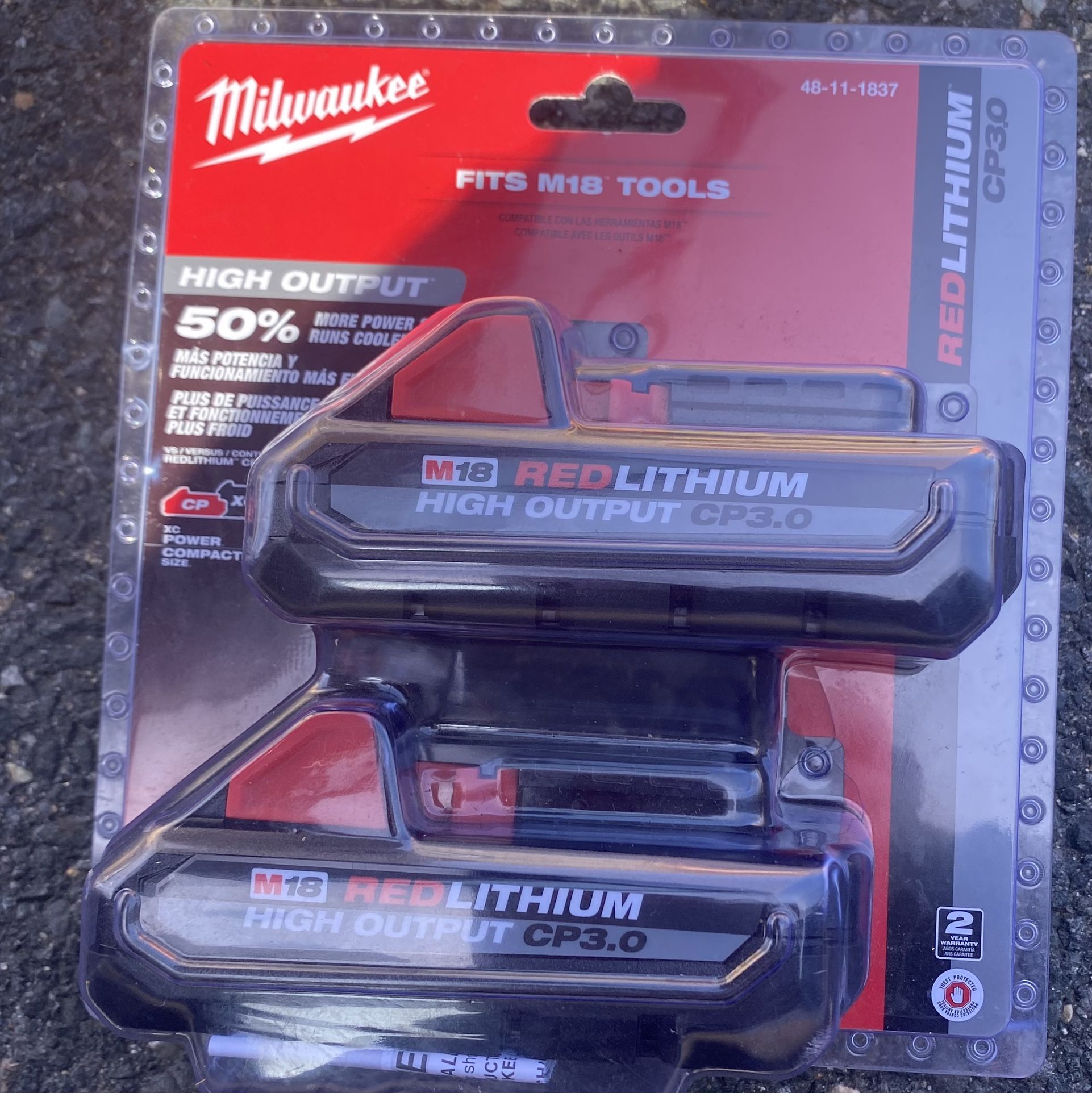 M18 Red Lithium Battery 