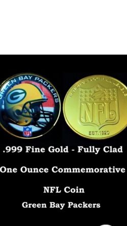 Packers 24k Gold Clad Commemorative Coin
