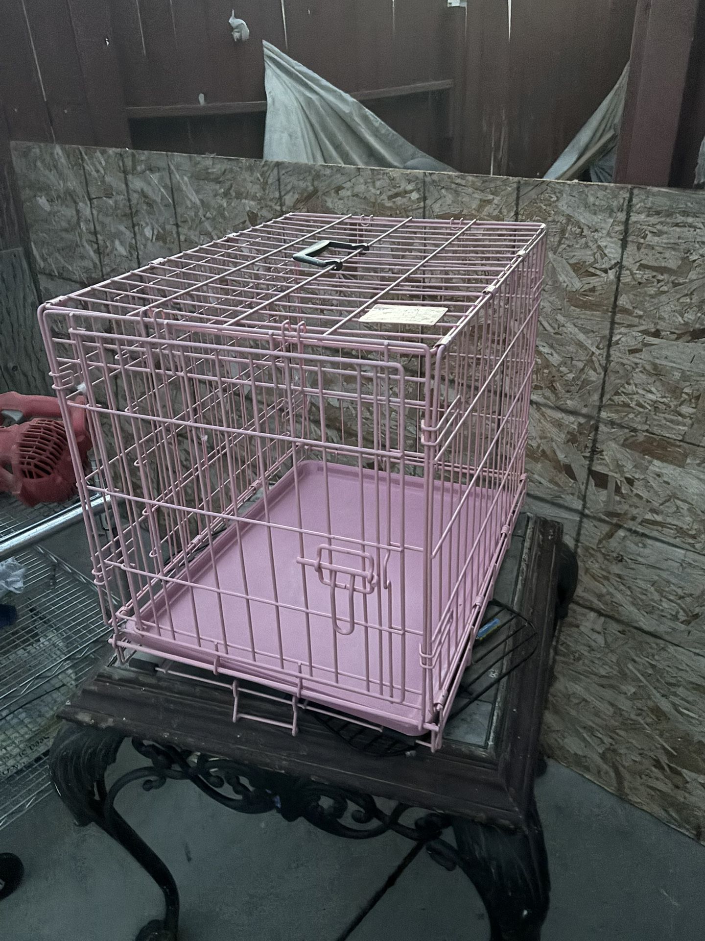 Small Pink Puppy Cage 24 Inches Long