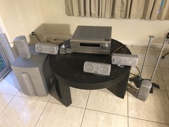 Onkyo surround sound system with infinity speakers