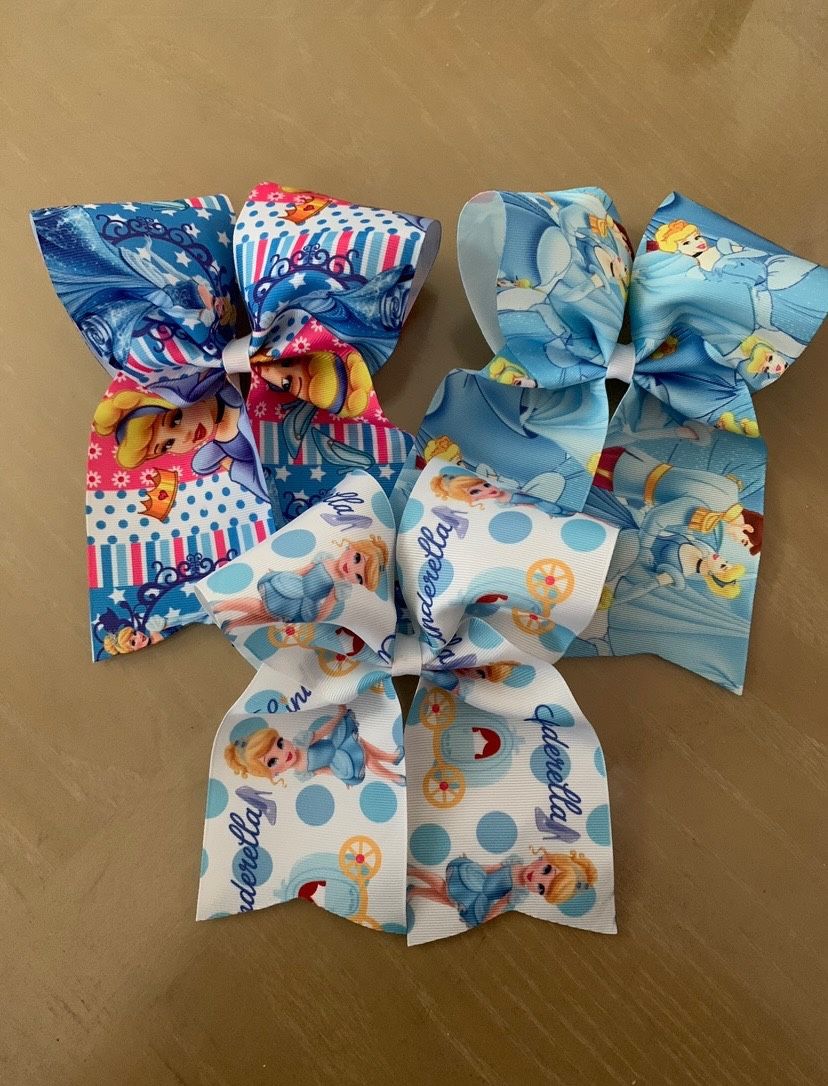 Cinderella Jojo And Cheer Bows Handmade