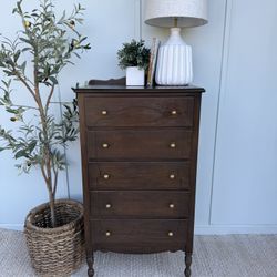 Dark Vintage Wood Dresser