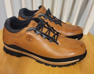 Vintage Timberland Brown Leather Mid Field Hiker Trekker Shoe Boots Men Sz 7 