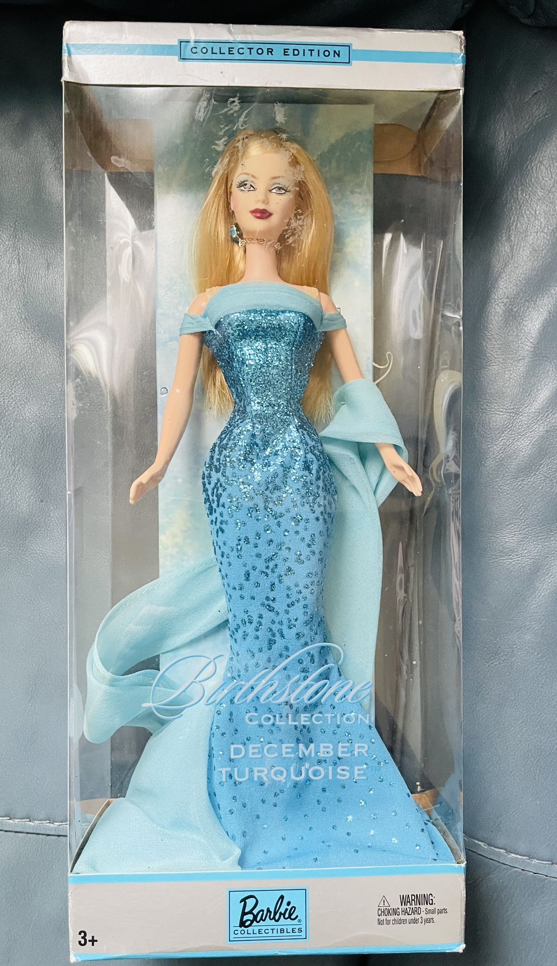 December Turquoise Birthstone Collection Barbie Doll from 2002, Mattel B2397