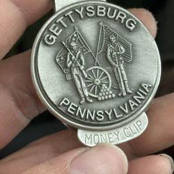 Vintage Bicentennial Ghettysburg Money Clip 