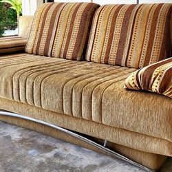 Sofa- Sleeper . Camel/brown 