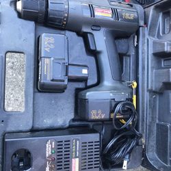 Nice craftsman electric drill with charger and carrying case only $50 13 1/2 amp