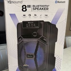 IQ sound 8” Bluetooth Rechargeable speaker with Microphone 🎶🎶 