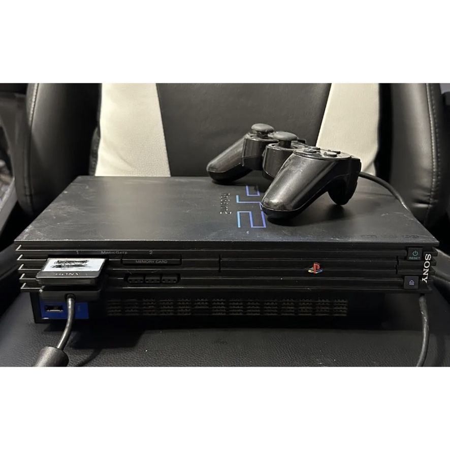 Sony Playstation 2 PS2 Fat Black Video Game System Console – TekRevolt