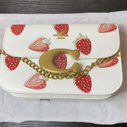 Coach Crossbody With Strawberry Print 
