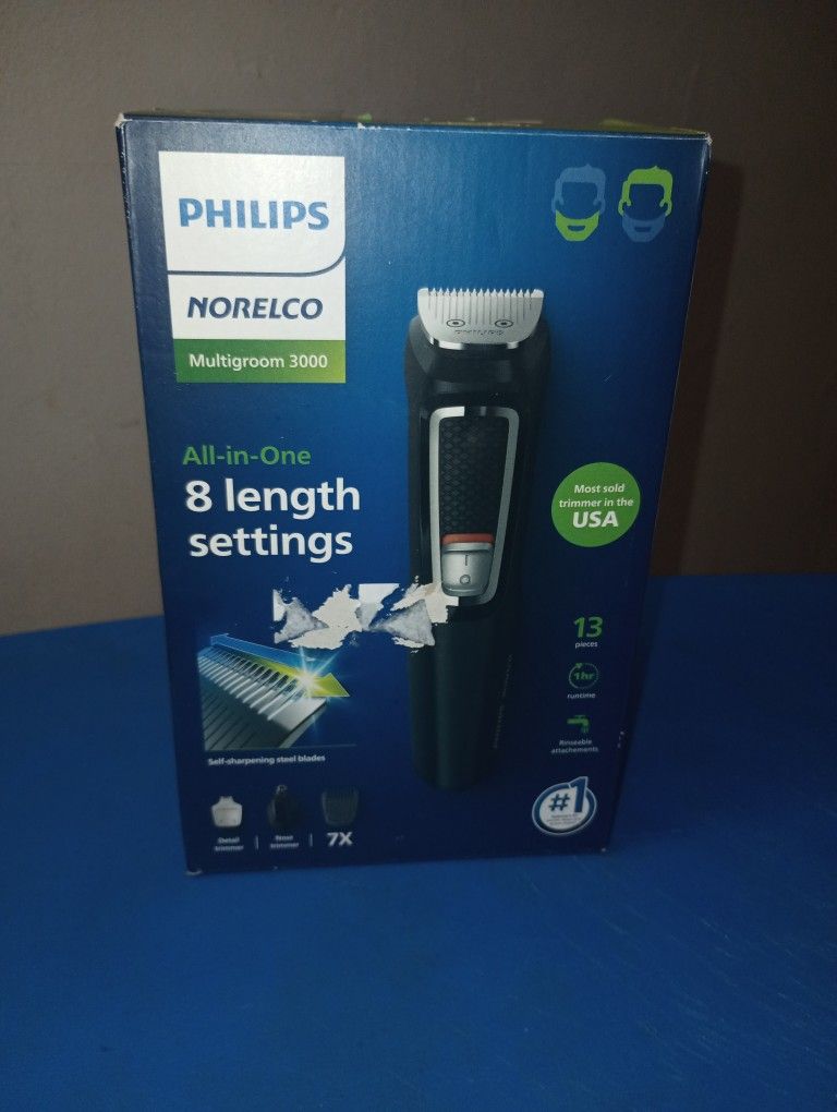 Phillips/Norelco  Trimmer,8 Length Settings Convert 13 Pieces When Are Running Time Reusable Attachments Rechargeable Hair Clipping 