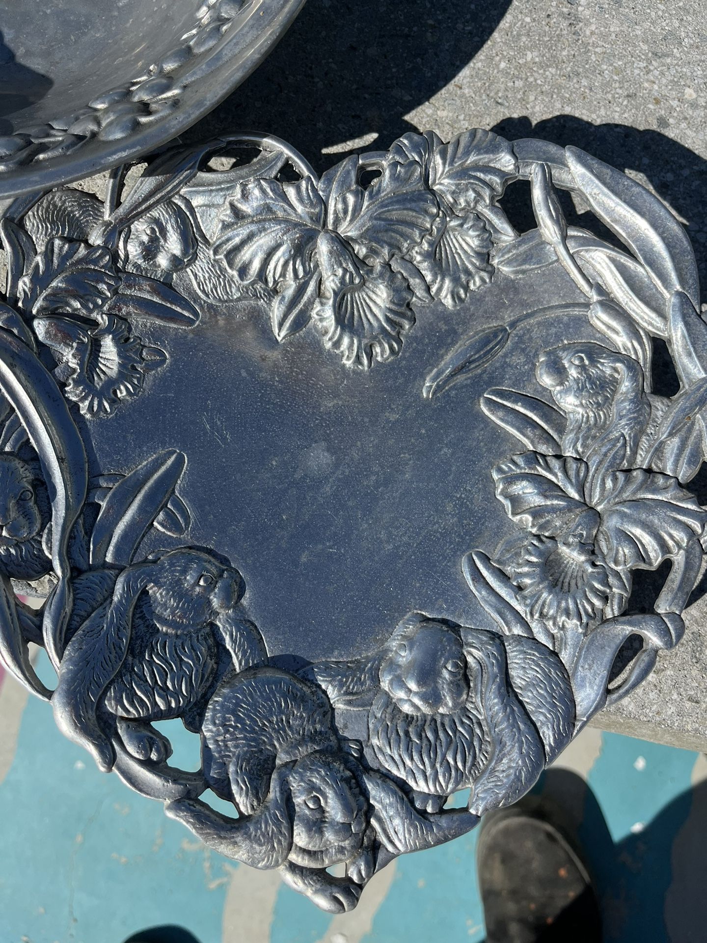 Arthur Court heart-shaped trinket tray.