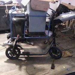 Electric Scooter With A Seat