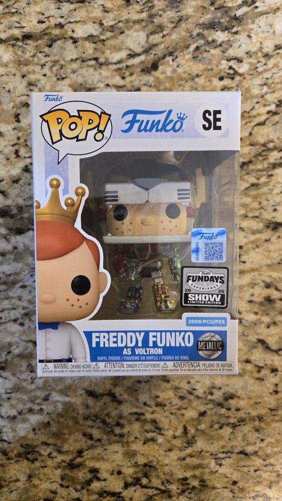FREDDY FUNKO AS VOLTRON 2,000 PCS QUEST FOR THE GRAIL FUNDAYS SHOW EDITION 2025