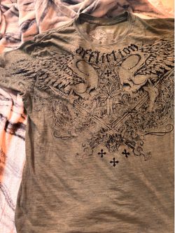Cool affliction baggy shirt