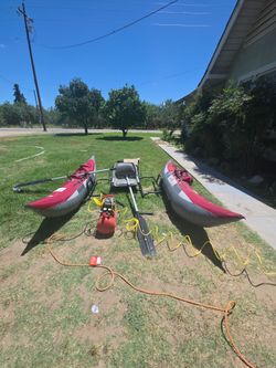 Inflatable fishing float tube