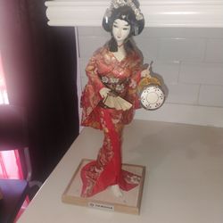Muñeca japonesa Geisha Yamaha decoracion de colección