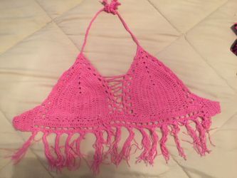 Crochet bikini top