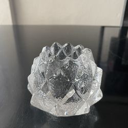 Orrefors Sweden Crystal candle holder