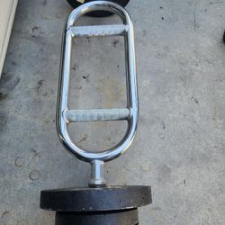 Tricep Bar With Weights