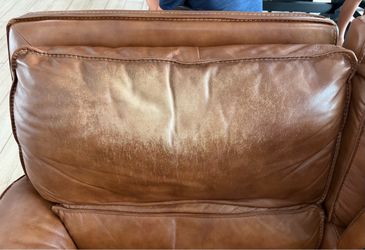 Caramel/cognac colored sectional. See pics.