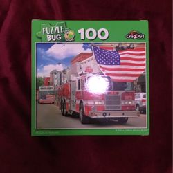 New Puzzle 100 Pieces Fire Truck 