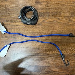 🚲🔐 bike lock + heavy-duty bungee cords bundle – $11 💪🔥